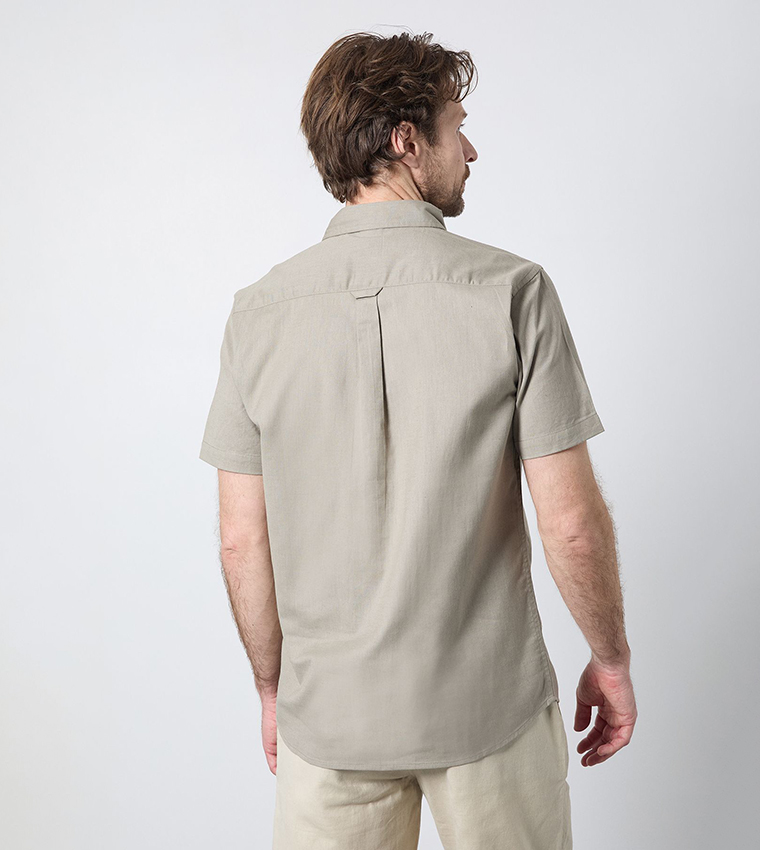 ماين  أكمام قصيرة - كاكي Short Sleeves