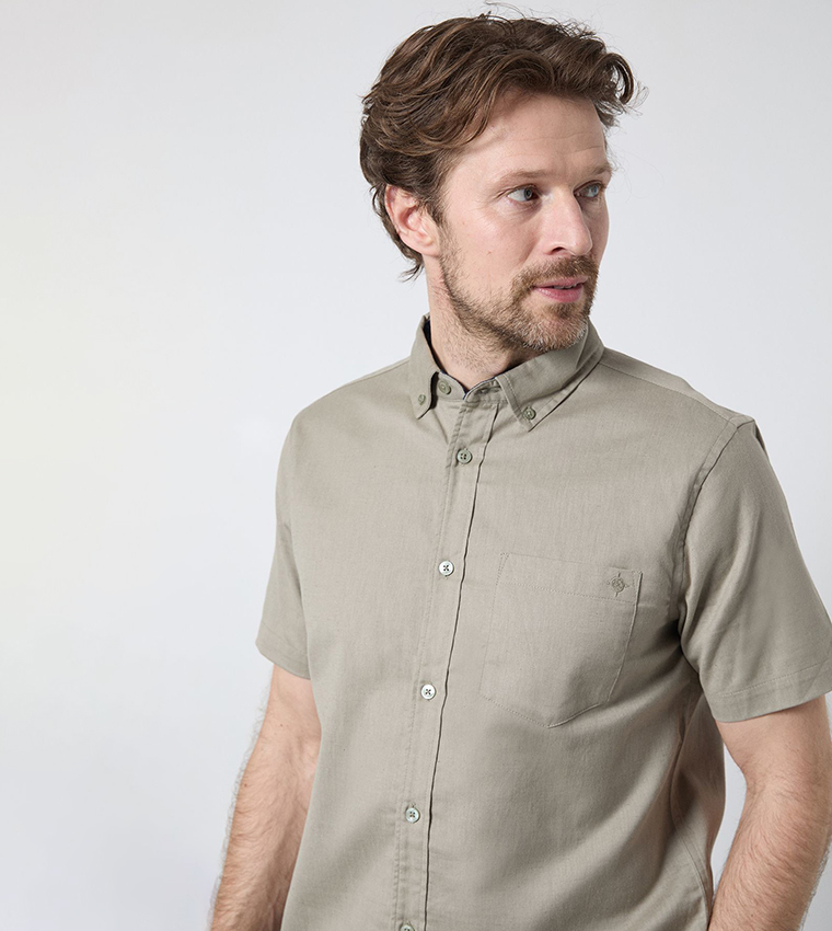 ماين  أكمام قصيرة - كاكي Short Sleeves