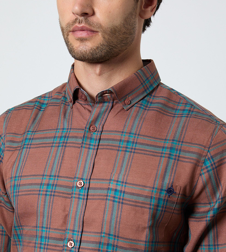 Window Checkered Long Sleeves Shirt
