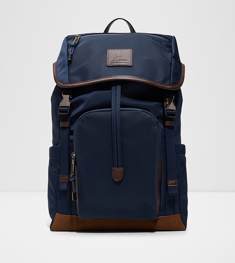 Buy Aldo EDOEDIEN Label Detail Flap Backpack In Navy | 6thstreet Bahrain