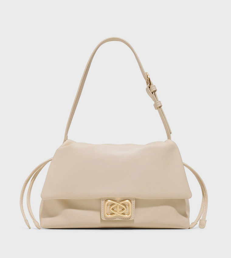 EELINORA Flap Snap Button Shoulder Bag