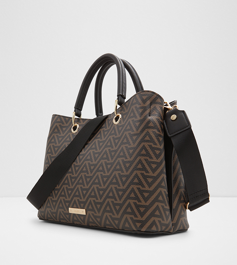 EILE Monogram Patterned Satchel Bag