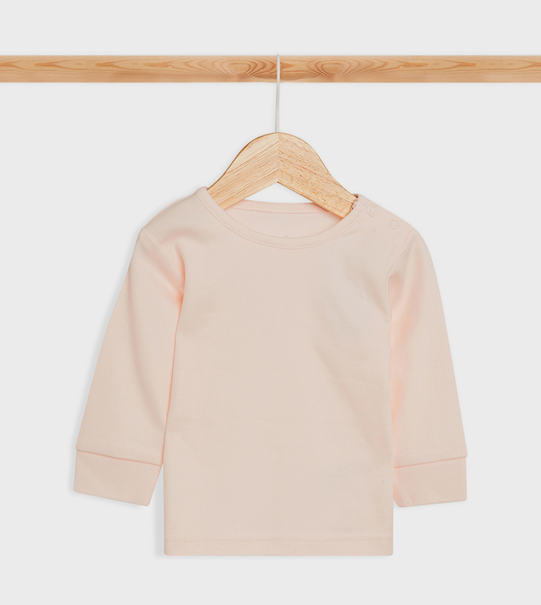 Solid Top and Quilted Dungaree Set