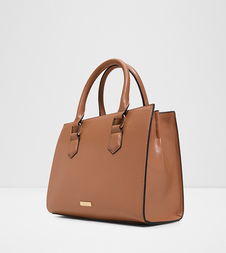 ELELDEN Logo Debossed Satchel Bag