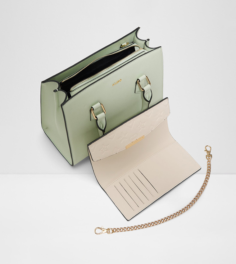 ELELDEN Logo Debossed Satchel Bag