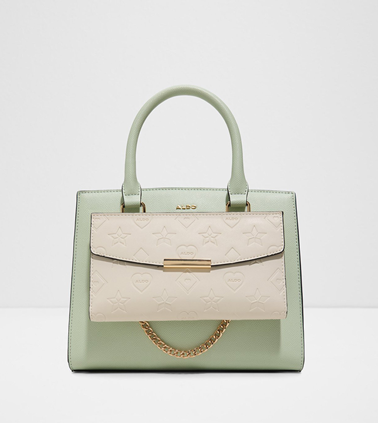 ELELDEN Logo Debossed Satchel Bag
