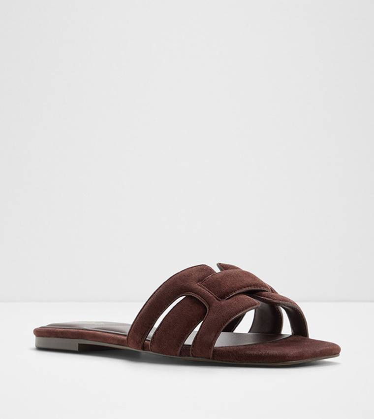 ألدو  الصنادل المسطحة - بني  Flat Sandals