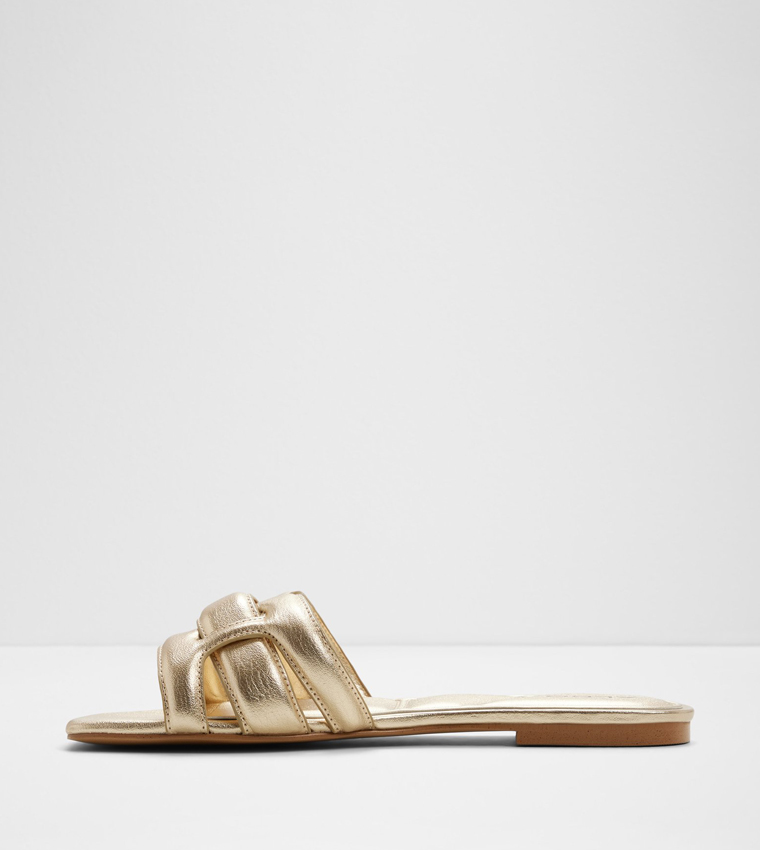 ألدو  الصنادل المسطحة - ذهبي Flat Sandals