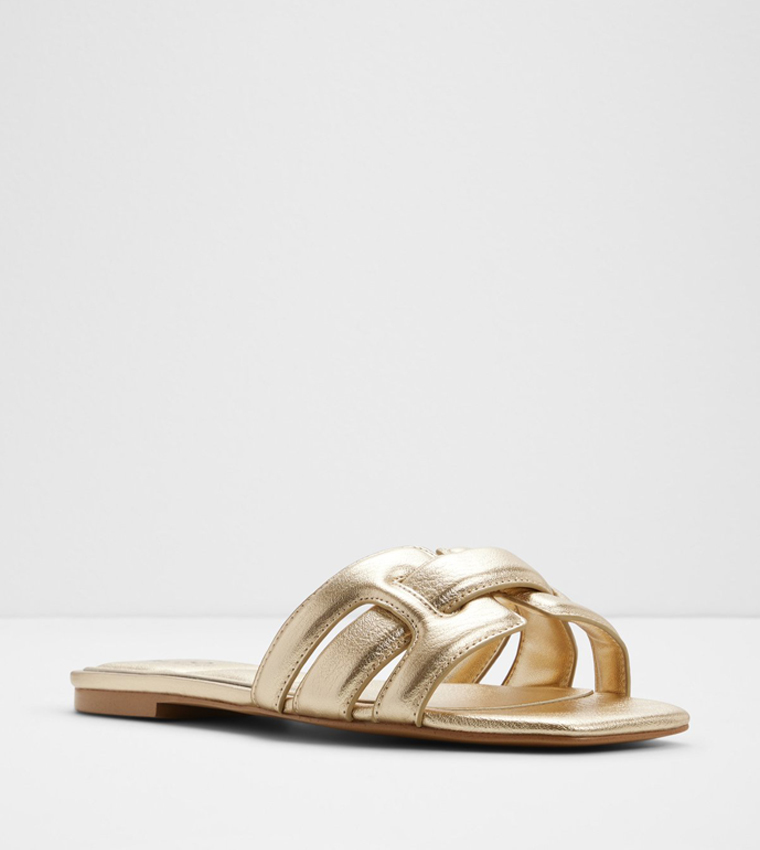 ألدو  الصنادل المسطحة - ذهبي Flat Sandals