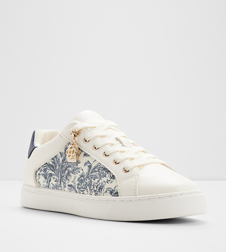 ELGATA Floral Printed Lace Up Sneakers