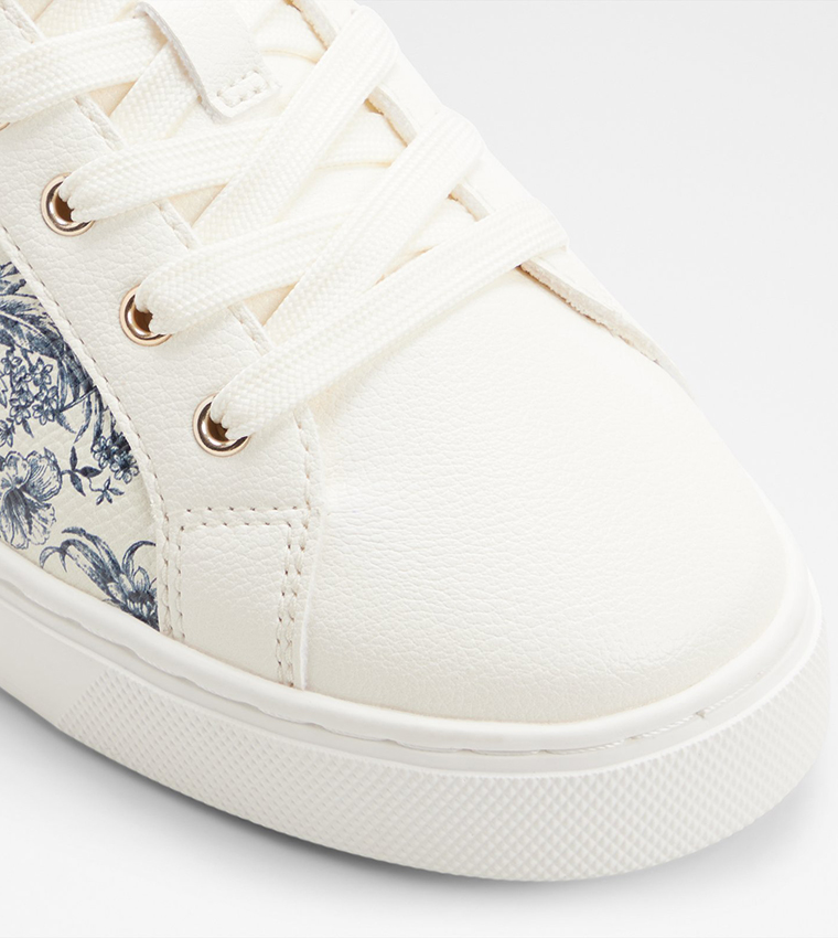 ELGATA Floral Printed Lace Up Sneakers