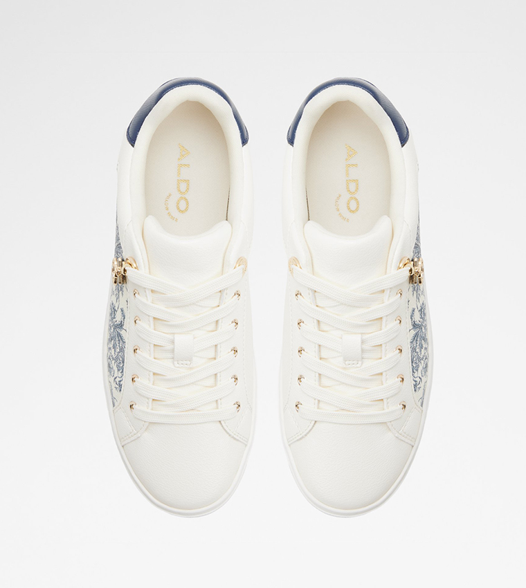 ELGATA Floral Printed Lace Up Sneakers