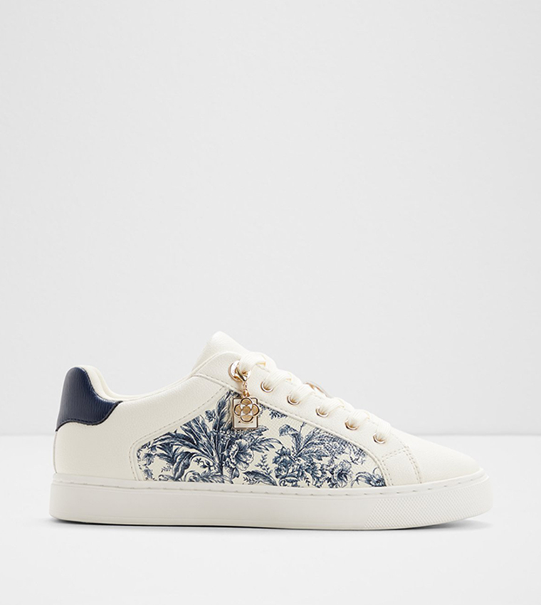 ELGATA Floral Printed Lace Up Sneakers