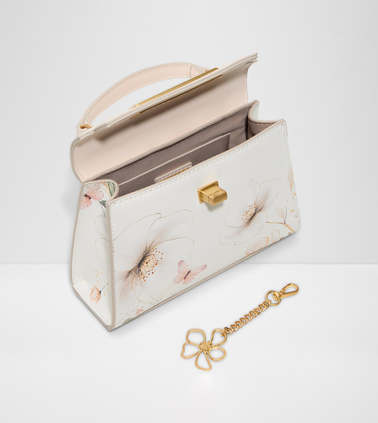 ELIARA Floral Twist Lock Top Handle Bag