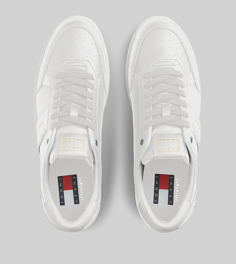 Solid Lace Up Low Top Sneakers