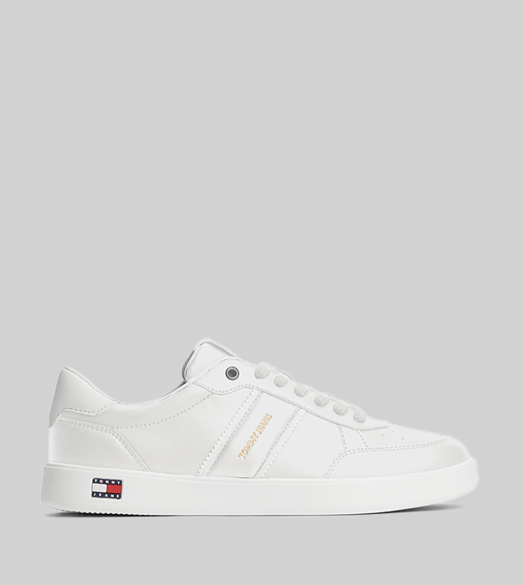 Solid Lace Up Low Top Sneakers