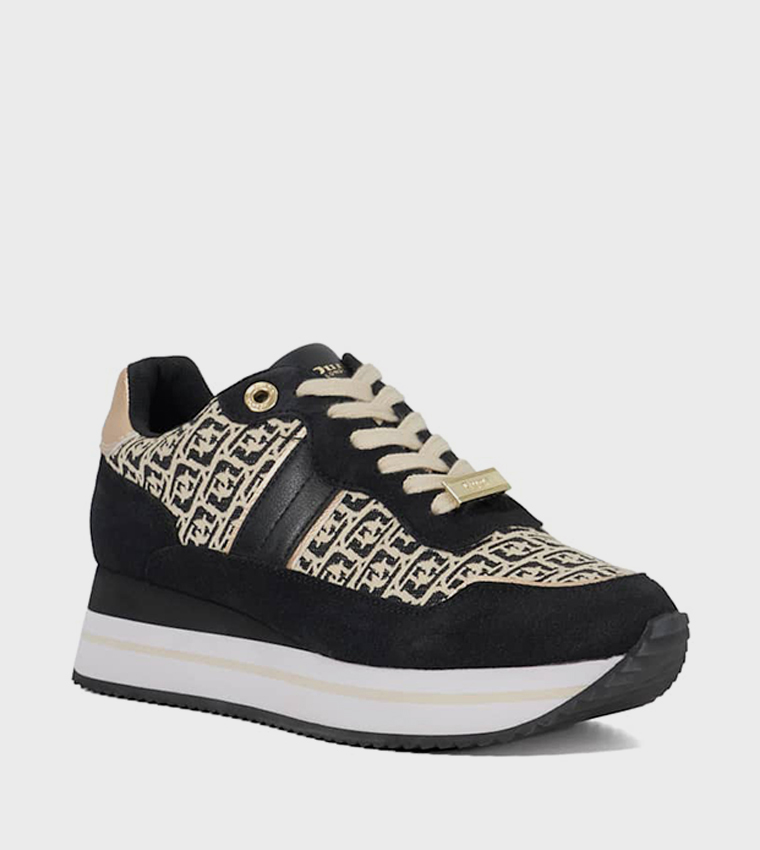 Buy Dune London ESCAPADE Lace Up Sneakers In Black | 6thstreet Kuwait