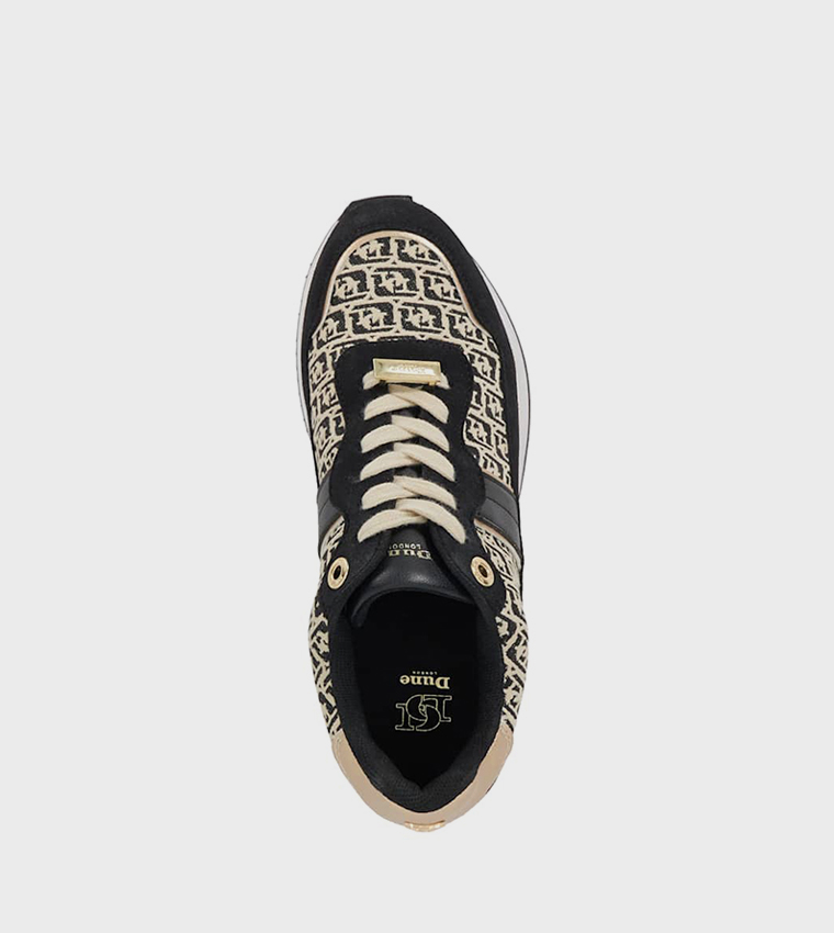 Buy Dune London ESCAPADE Lace Up Sneakers In Black | 6thstreet Qatar