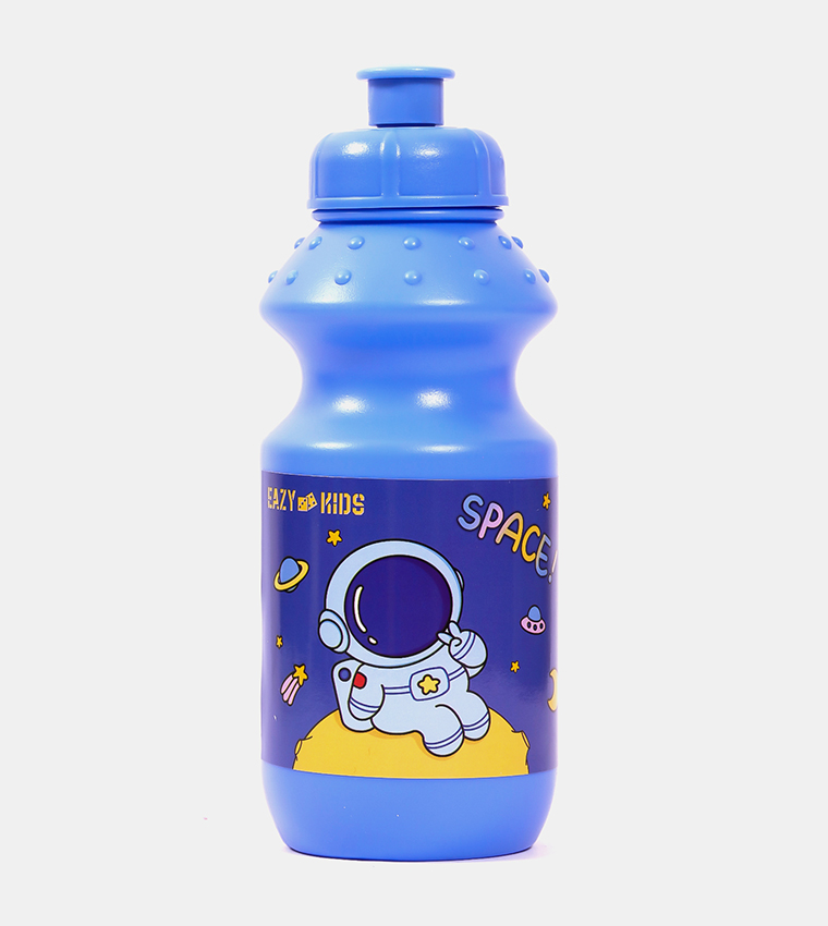 Space Printed Lunch Box and Water Bottle with Bag