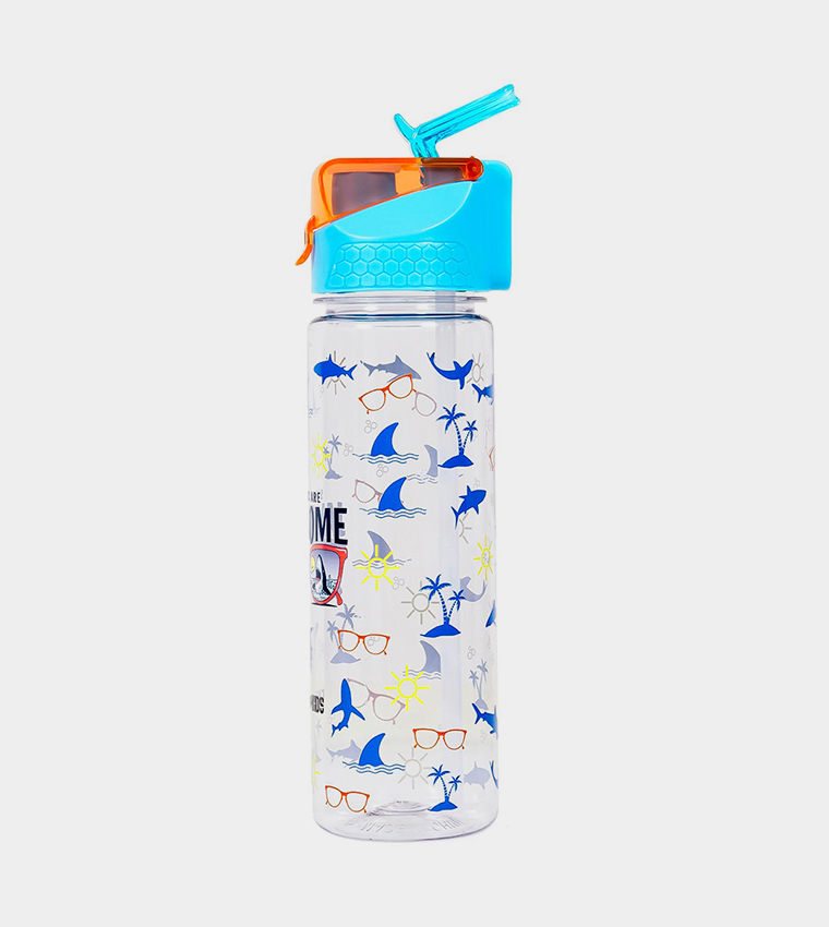 Jawsome Shark 2-In-1 Tritan Water Bottle, 650ml
