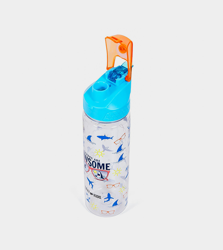 Jawsome Shark 2-In-1 Tritan Water Bottle, 650ml