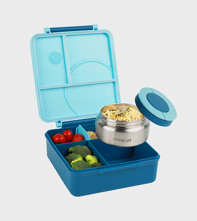 Jumbo Bento Lunch Box with Bowl, Spoon and Fork