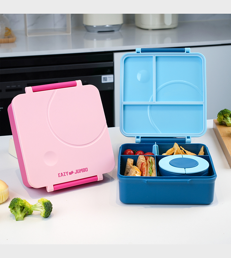 Jumbo Bento Lunch Box with Bowl, Spoon and Fork