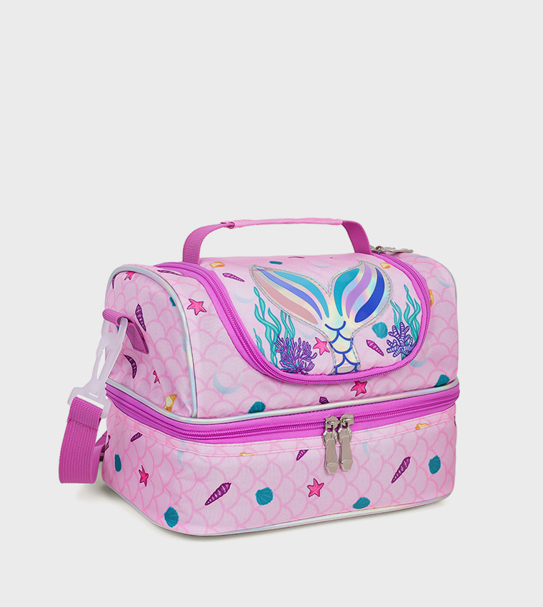 Mermaid Themed Dual Compartment Lunch Bag