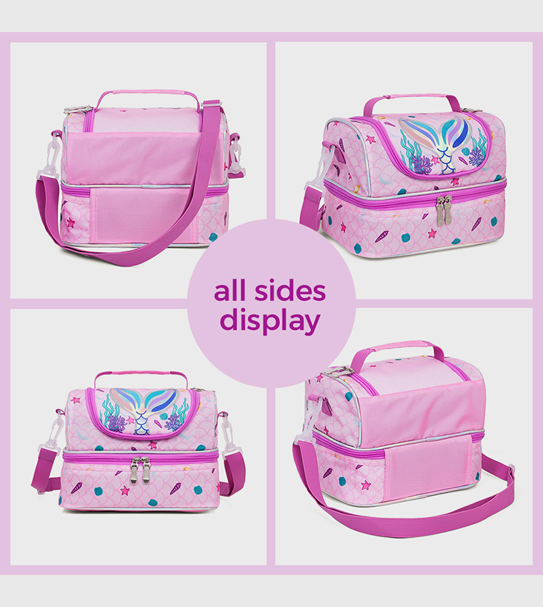 Mermaid Themed Dual Compartment Lunch Bag