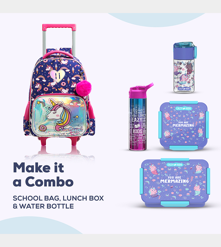 Binienty Kids Fashion School Bag Set 3-in-1 Backpack Lunch Bag Pouch - View #4