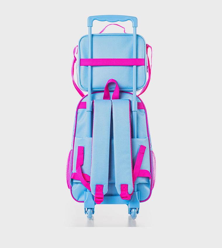 5-Piece 16" Trolley School Bag Set - Butterfly