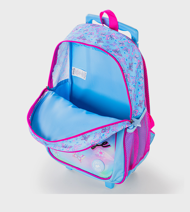 5-Piece 16" Trolley School Bag Set - Butterfly