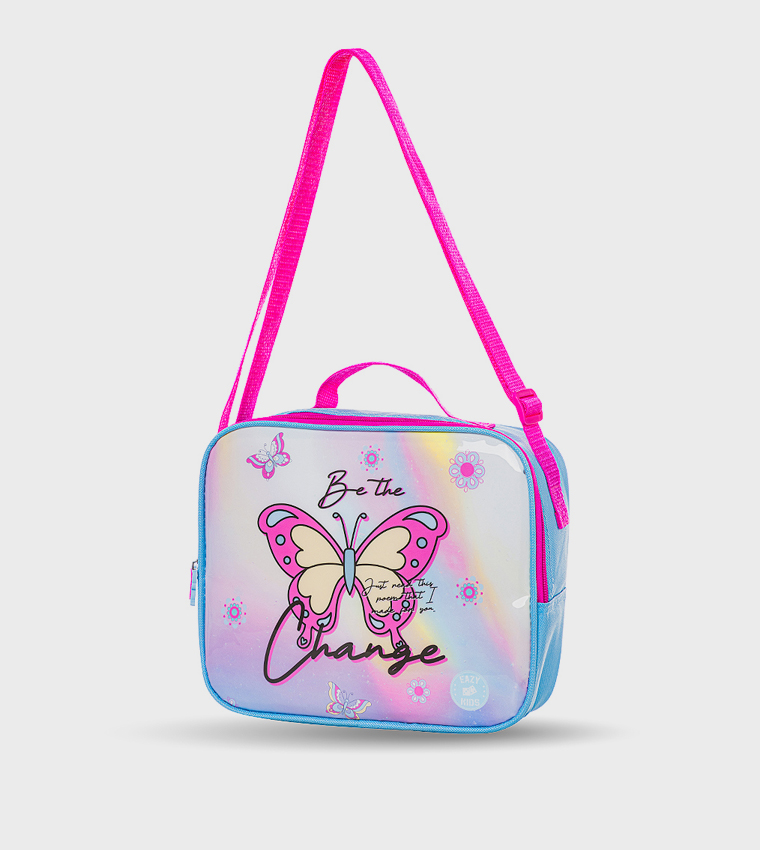 5-Piece 16" Trolley School Bag Set - Butterfly
