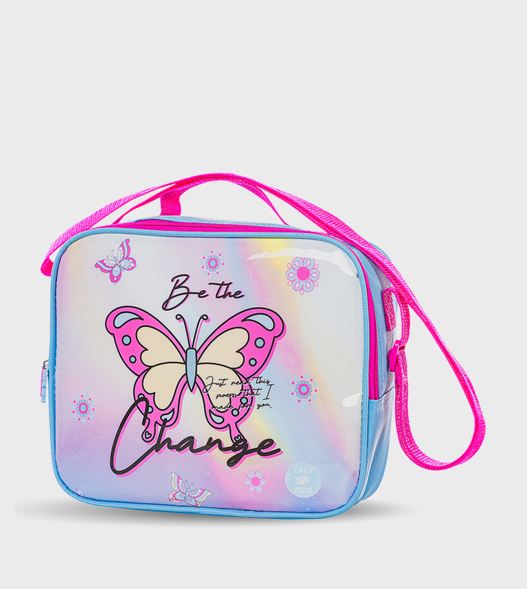 5-Piece 16" Trolley School Bag Set - Butterfly