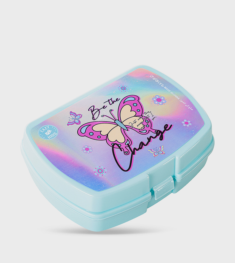5-Piece 16" Trolley School Bag Set - Butterfly