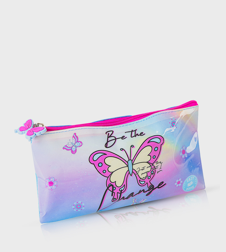 5-Piece 16" Trolley School Bag Set - Butterfly