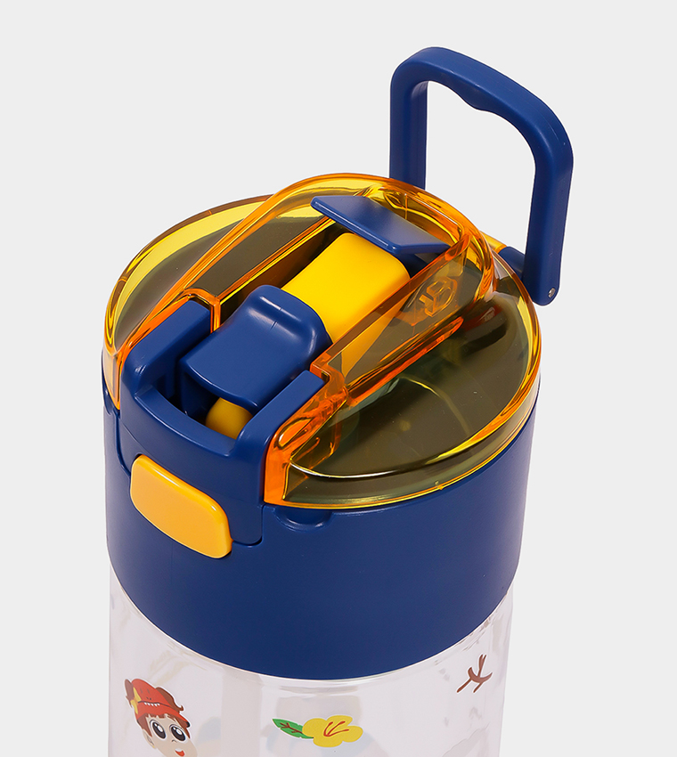 T Rex Printed Tritan Water Bottle with Snack Box, 450ml
