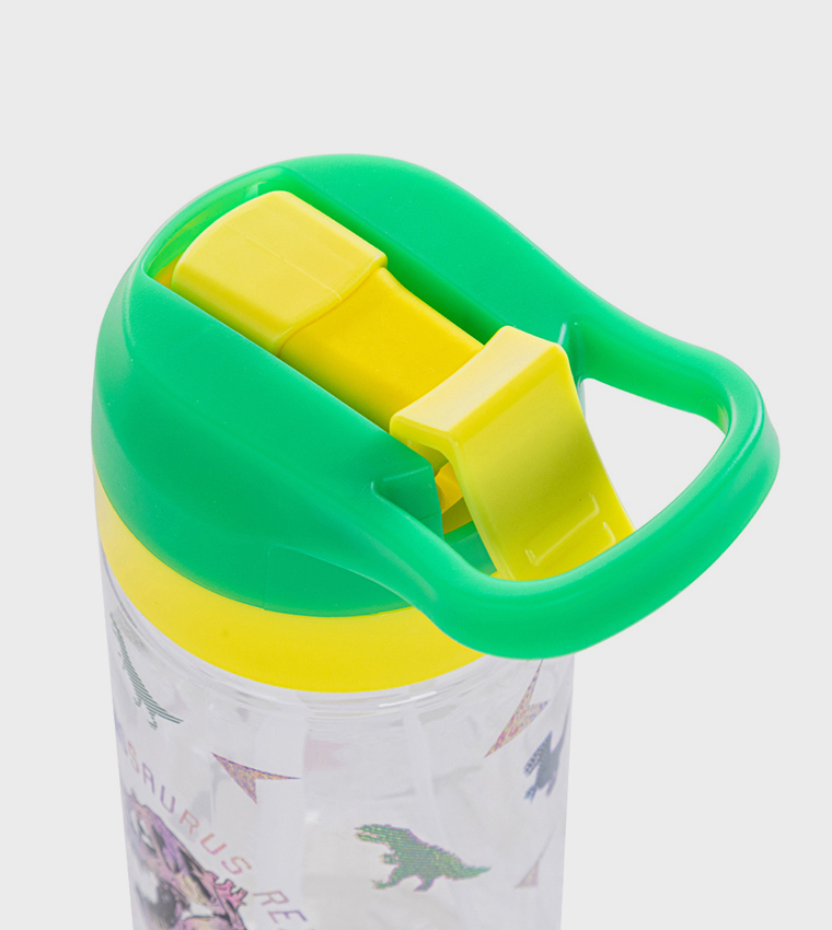 Dinosaur Print Tritan Spray Water Bottle, 500ml