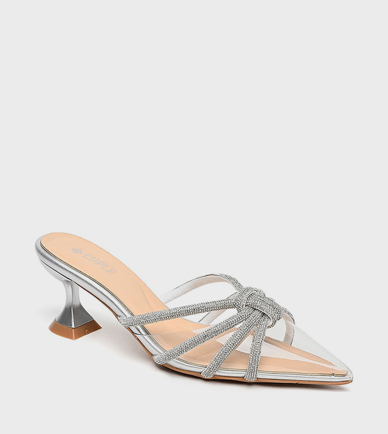 Cuple  Pumps - Silver Pumps
