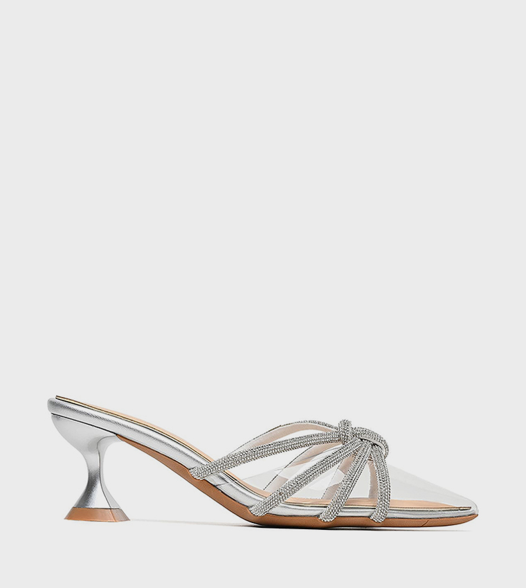 Cuple  Pumps - Silver Pumps