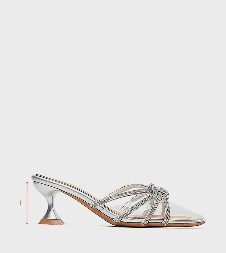 Cuple  Pumps - Silver Pumps
