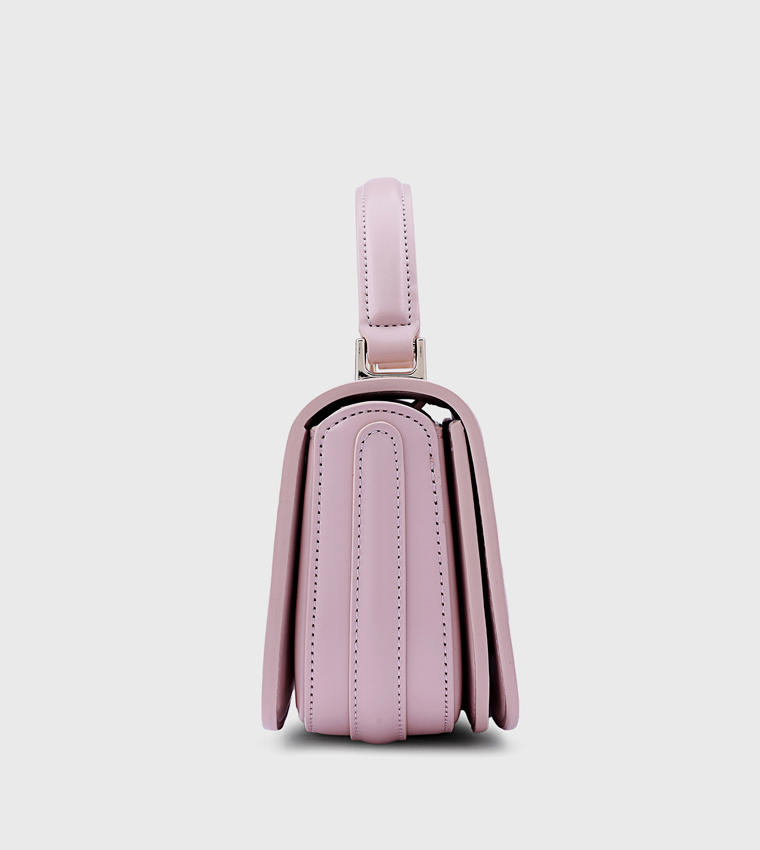 Metal Accent Top Handle Bag