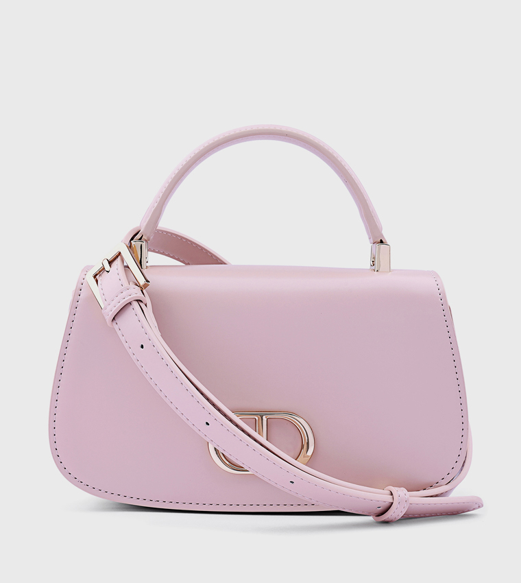Metal Accent Top Handle Bag