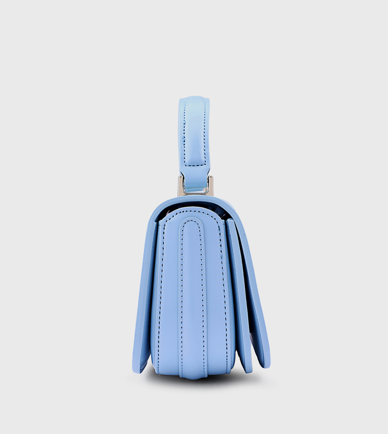 Metal Accent Top Handle Bag