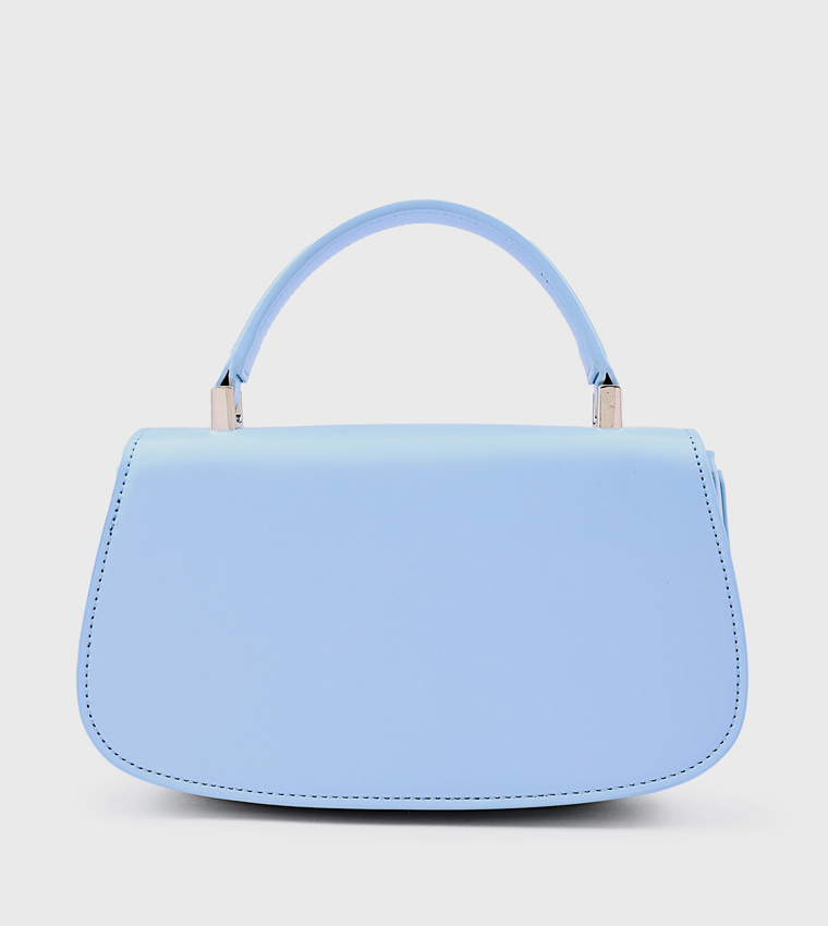 Metal Accent Top Handle Bag