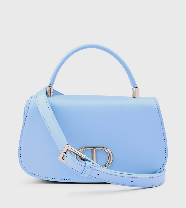 Metal Accent Top Handle Bag