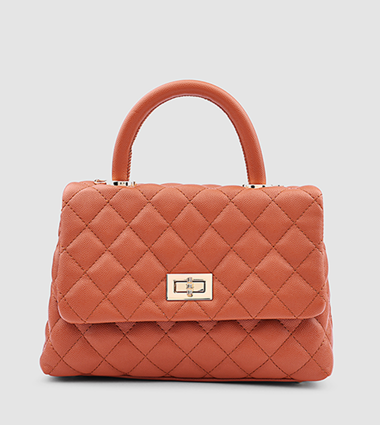 Quilted Top Handle Bag