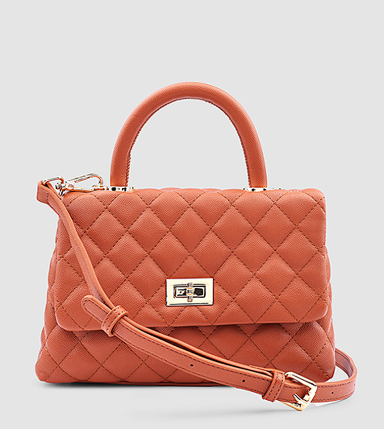 Quilted Top Handle Bag
