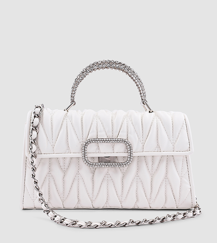 Cuple  Handheld Bags - White Handheld Bags