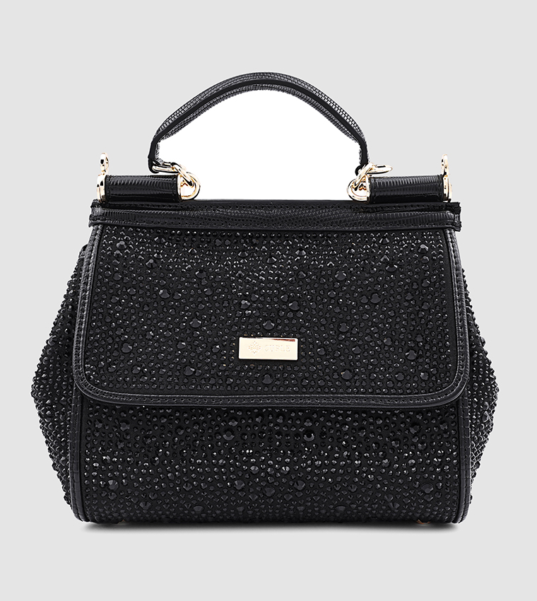 Embellished Satchel Bag